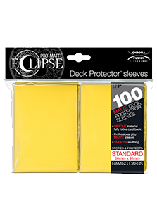 Ultra Pro: Pro-Matte Eclipse Lemon Yellow 100ct